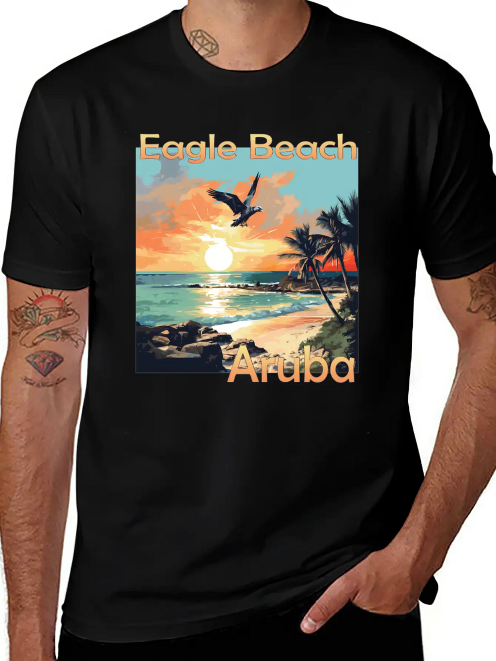Summer Getaway In Aruba: Relaxation At Eagle Beach Classic Cotton Tee – Unisex Comfort For Any Season