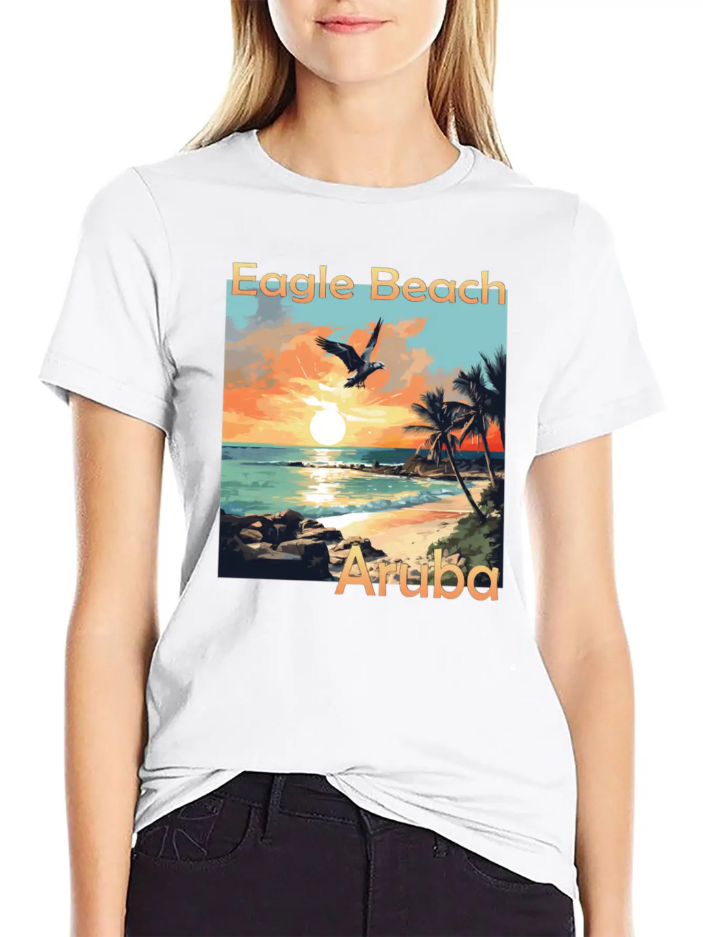 Summer Getaway In Aruba: Relaxation At Eagle Beach Classic Cotton Tee – Unisex Comfort For Any Season
