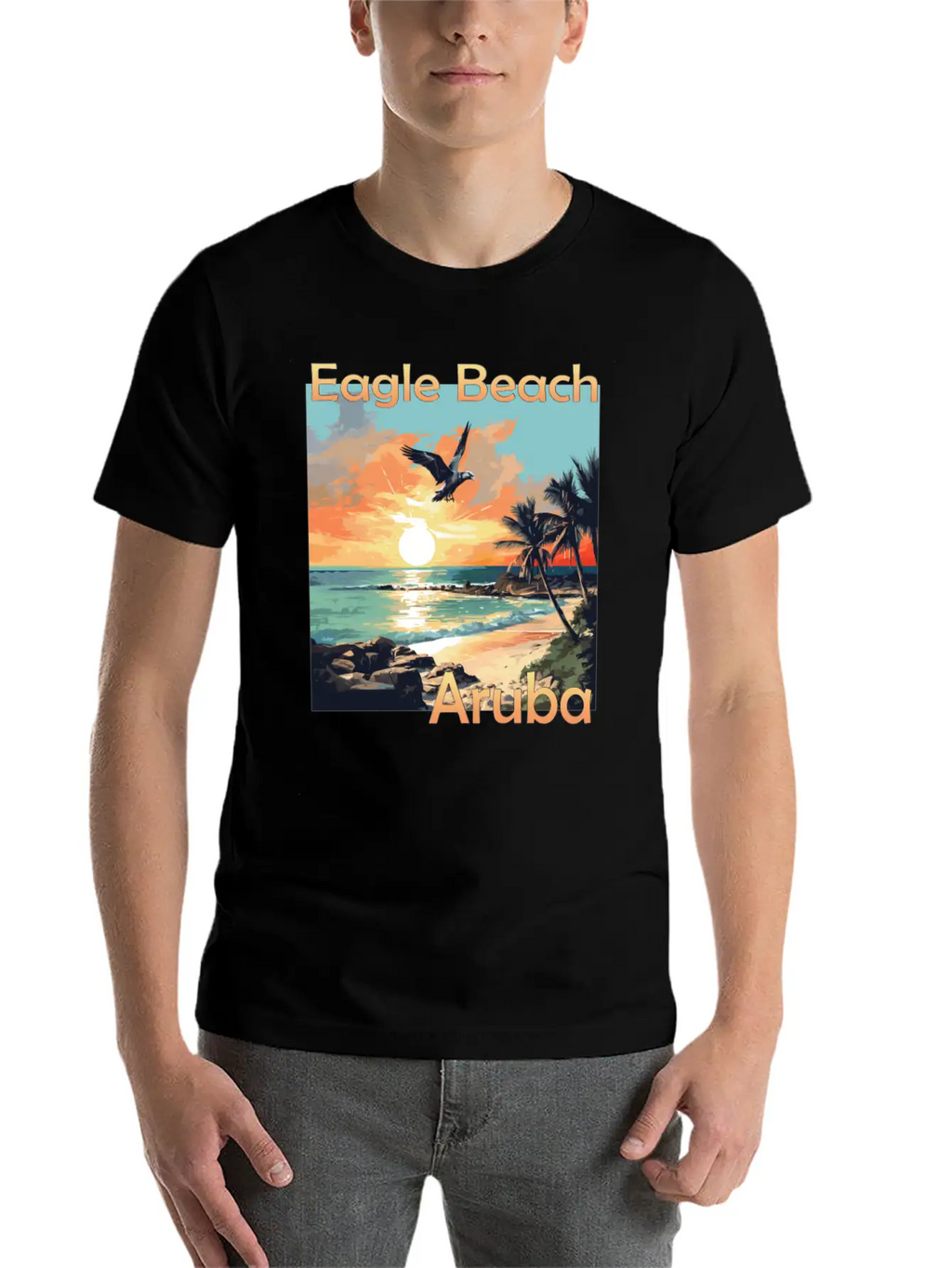 Summer Getaway In Aruba: Relaxation At Eagle Beach Classic Cotton Tee – Unisex Comfort For Any Season