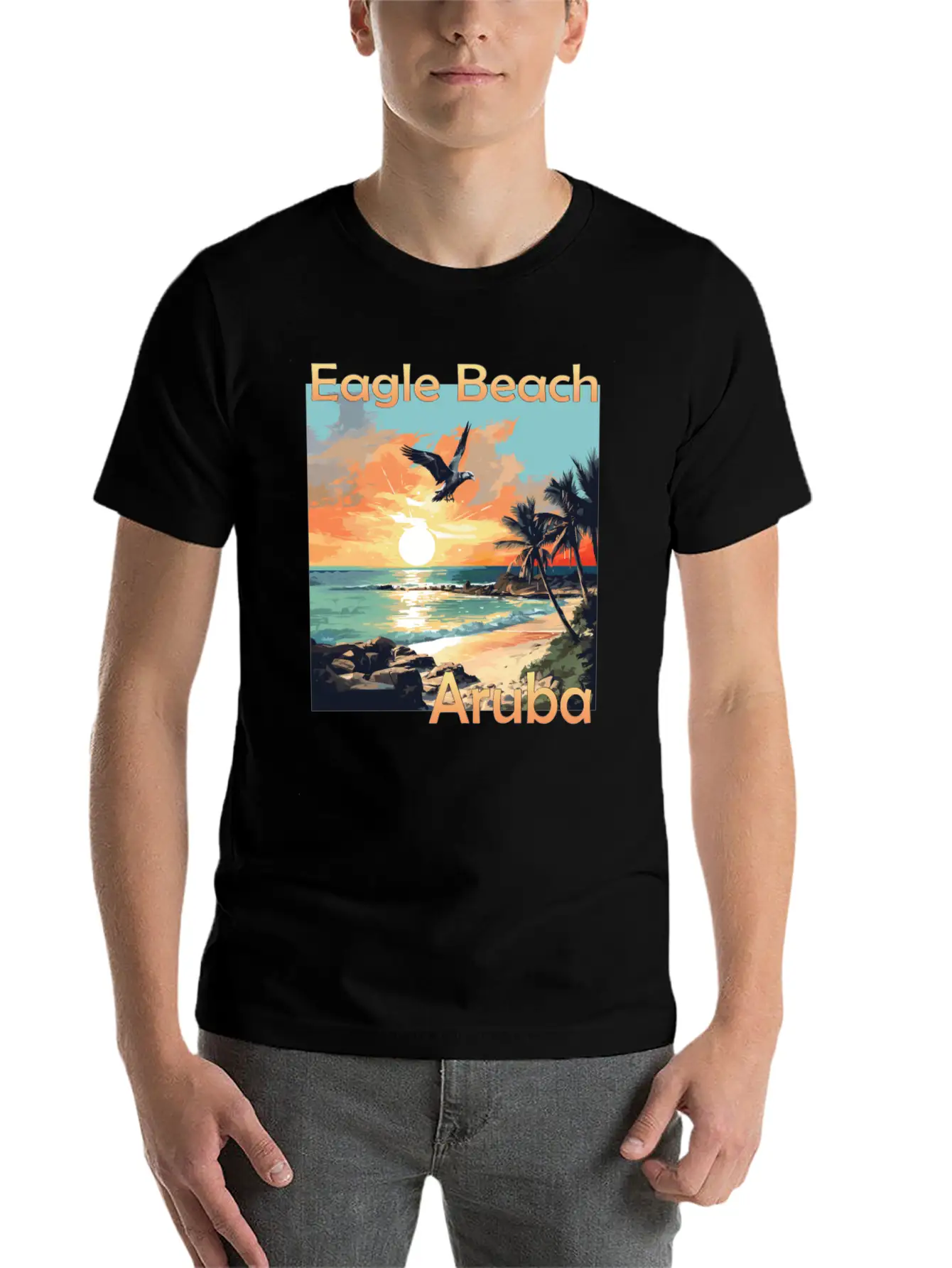 Summer Getaway In Aruba: Relaxation At Eagle Beach Classic Cotton Tee – Unisex Comfort For Any Season