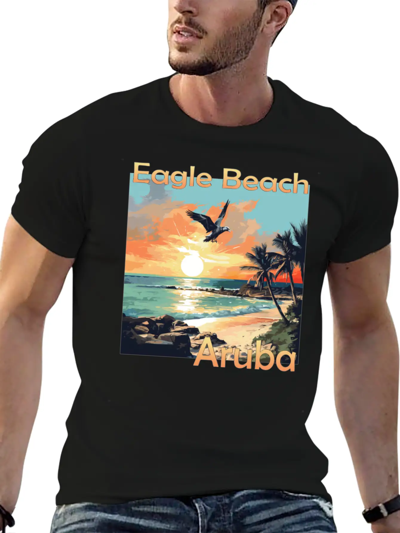 Summer Getaway In Aruba: Relaxation At Eagle Beach Classic Cotton Tee – Unisex Comfort For Any Season