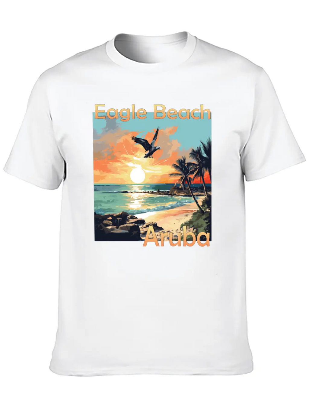 Summer Getaway In Aruba: Relaxation At Eagle Beach Classic Cotton Tee – Unisex Comfort For Any Season