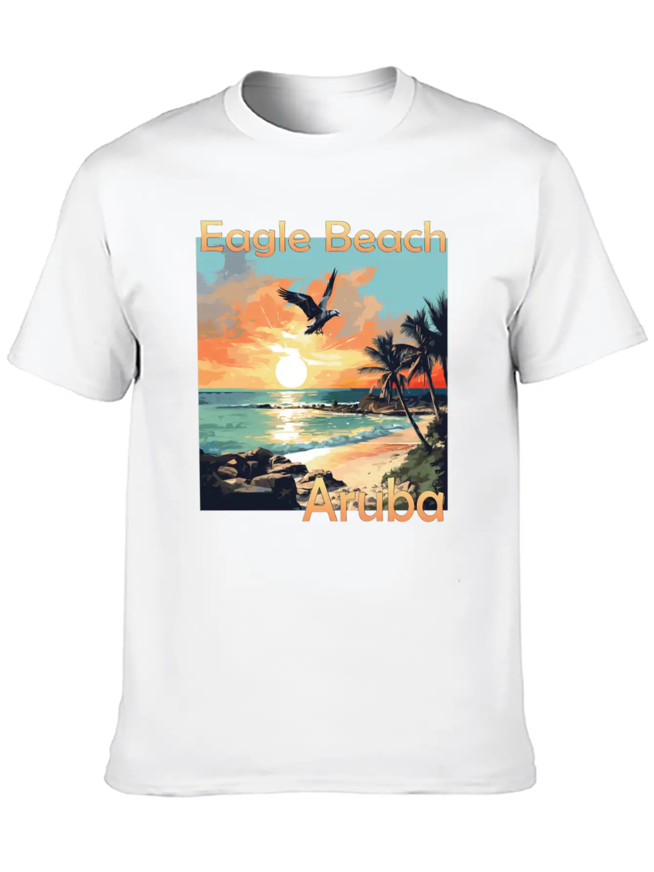 Summer Getaway In Aruba: Relaxation At Eagle Beach Classic Cotton Tee – Unisex Comfort For Any Season