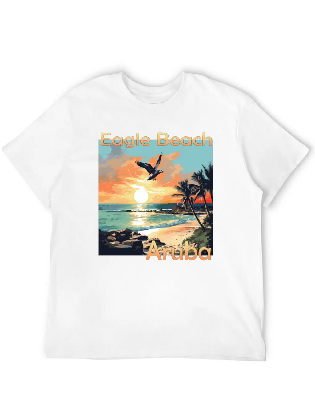 Summer Getaway In Aruba: Relaxation At Eagle Beach Classic Cotton Tee – Unisex Comfort For Any Season