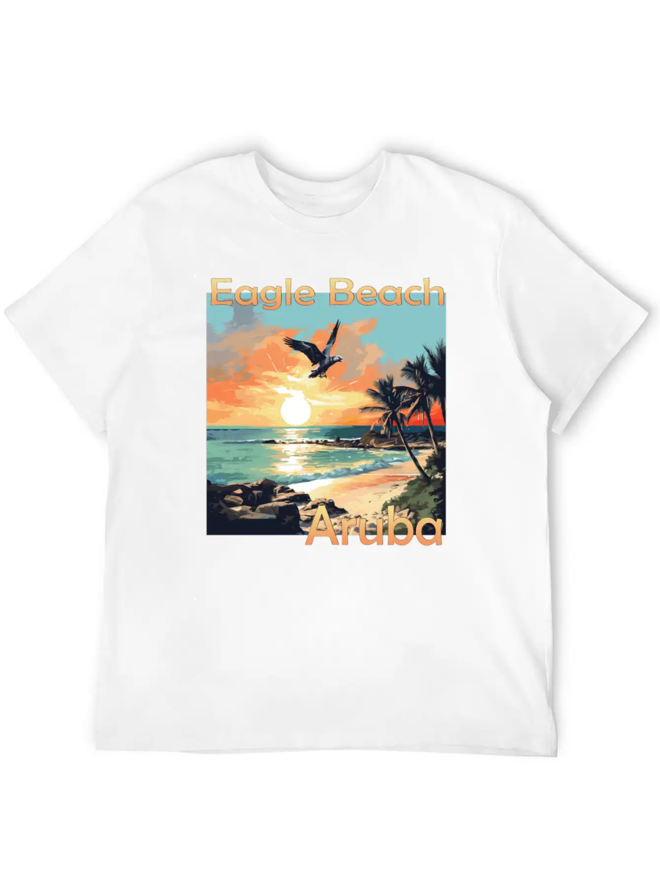 Summer Getaway In Aruba: Relaxation At Eagle Beach Classic Cotton Tee – Unisex Comfort For Any Season