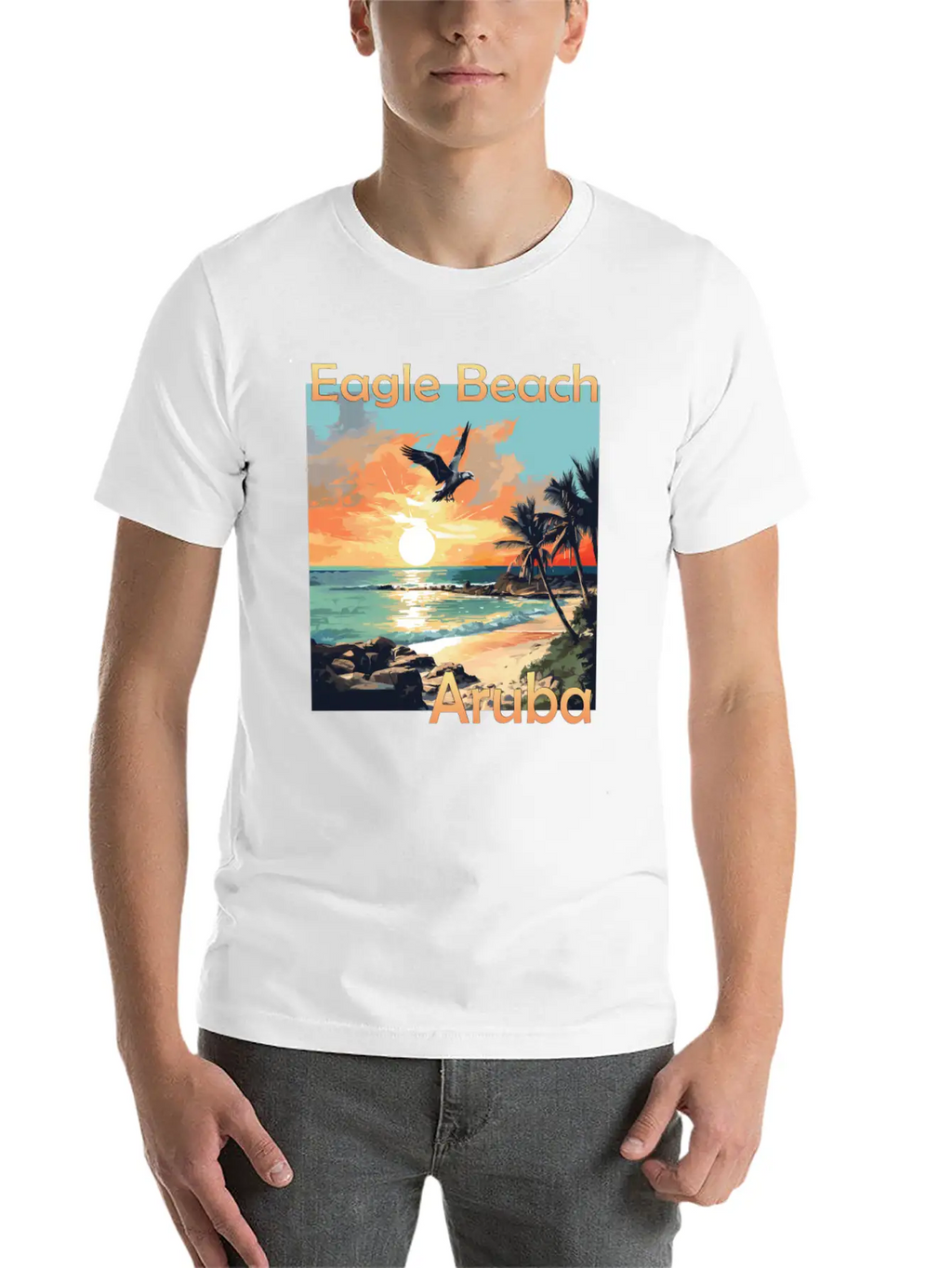 Summer Getaway In Aruba: Relaxation At Eagle Beach Classic Cotton Tee – Unisex Comfort For Any Season