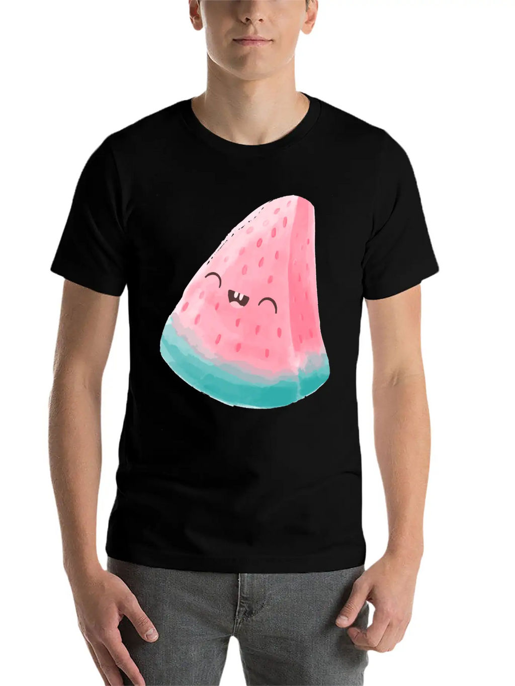 Summer Kawaii Watermelon Essential Unisex Summer Tee – Soft Cotton Casual Fit