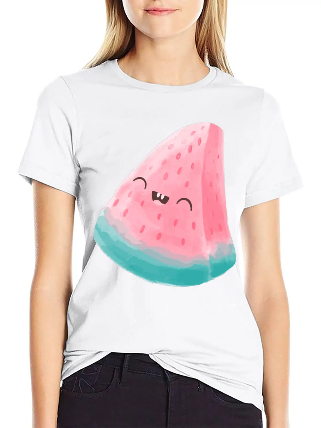 Summer Kawaii Watermelon Essential Unisex Summer Tee – Soft Cotton Casual Fit