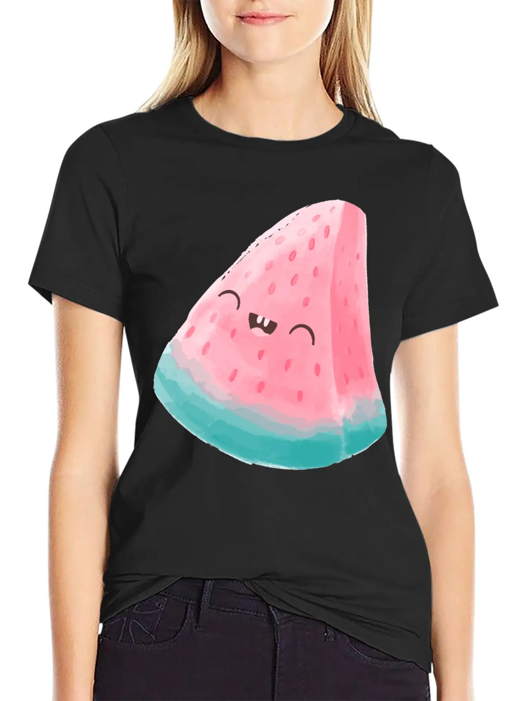 Summer Kawaii Watermelon Essential Unisex Summer Tee – Soft Cotton Casual Fit