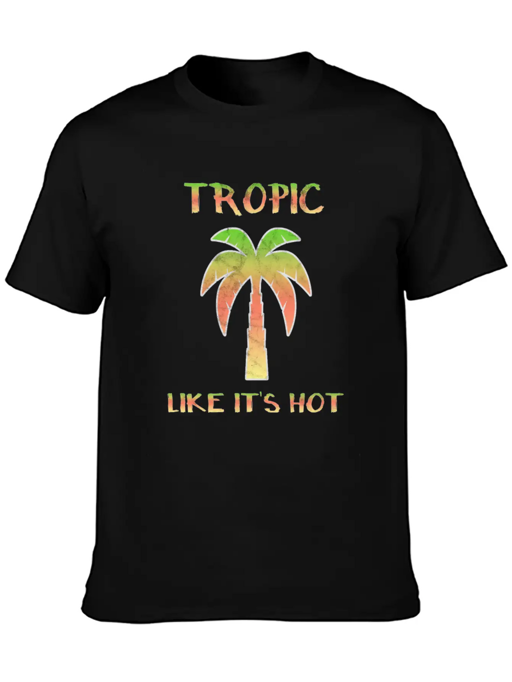 Summer Palm Trees Sun Tropics Beach Fun Breathable Soft Cotton T-Shirt – Timeless Casual Look