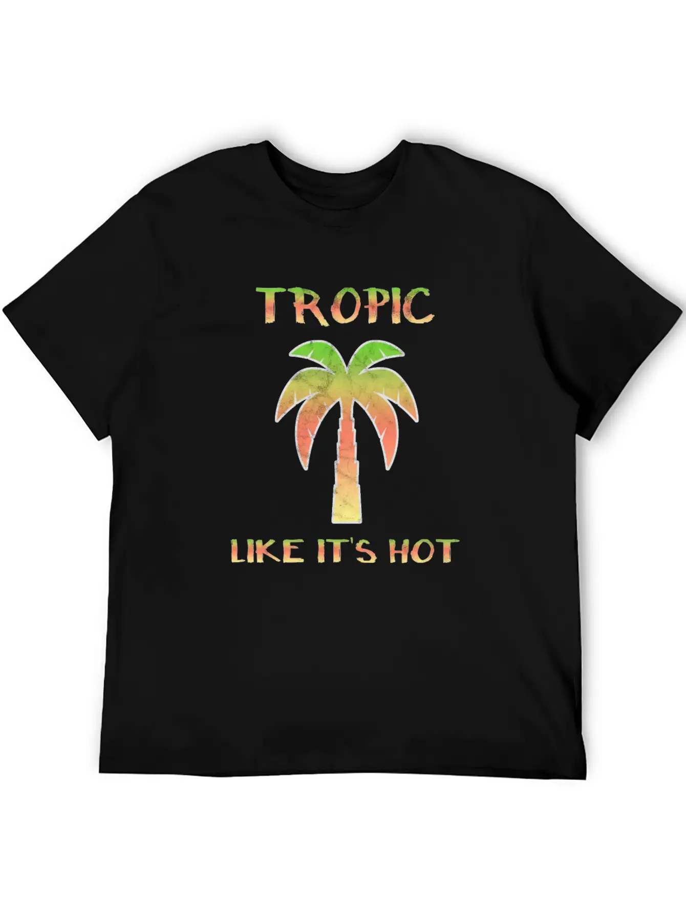 Summer Palm Trees Sun Tropics Beach Fun Breathable Soft Cotton T-Shirt – Timeless Casual Look