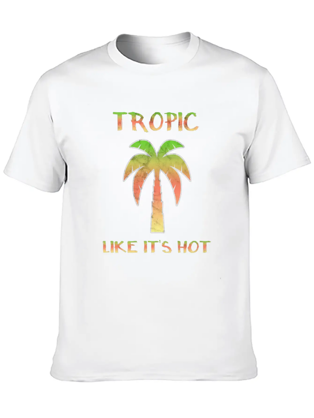 Summer Palm Trees Sun Tropics Beach Fun Breathable Soft Cotton T-Shirt – Timeless Casual Look