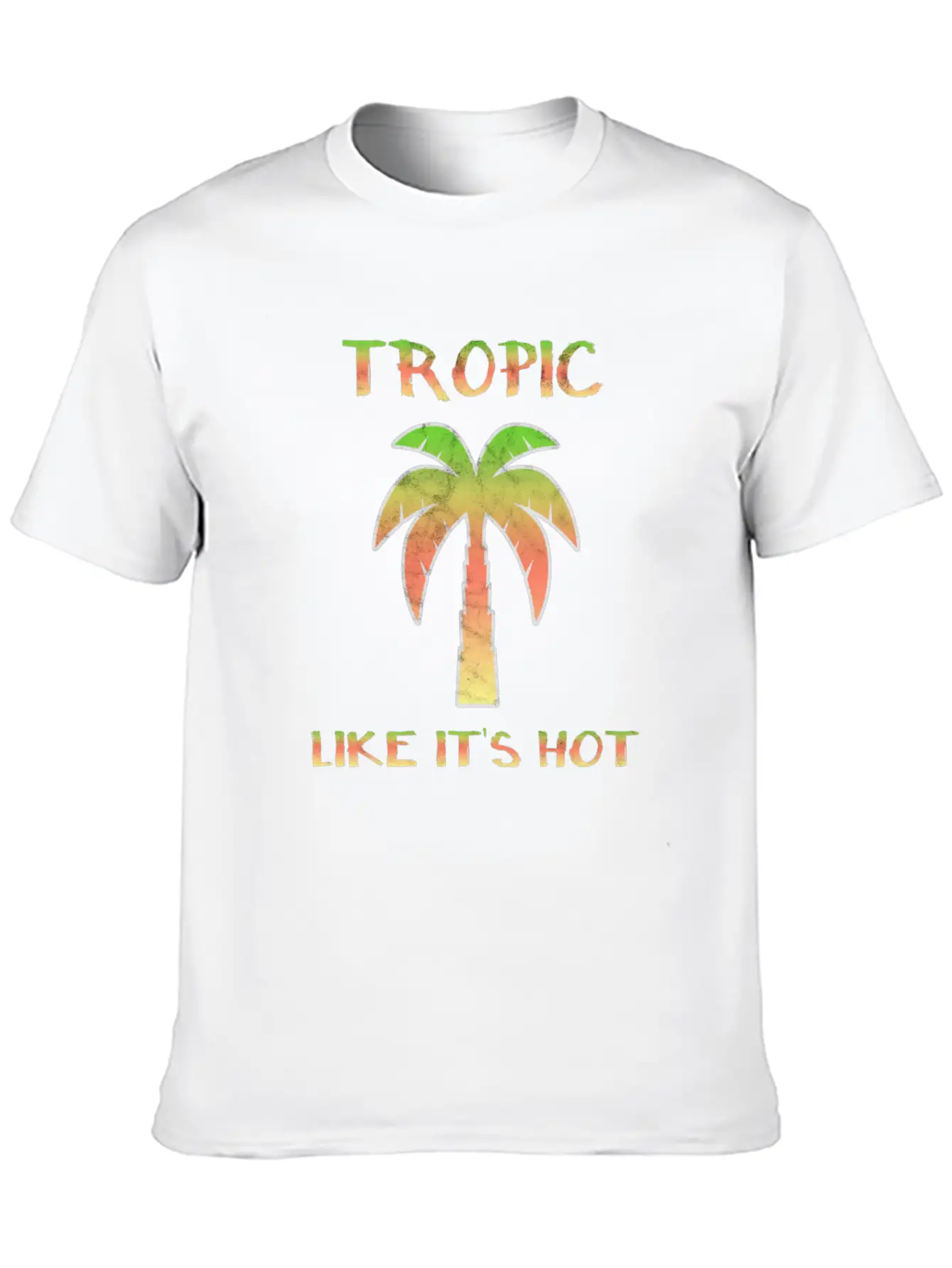 Summer Palm Trees Sun Tropics Beach Fun Breathable Soft Cotton T-Shirt – Timeless Casual Look