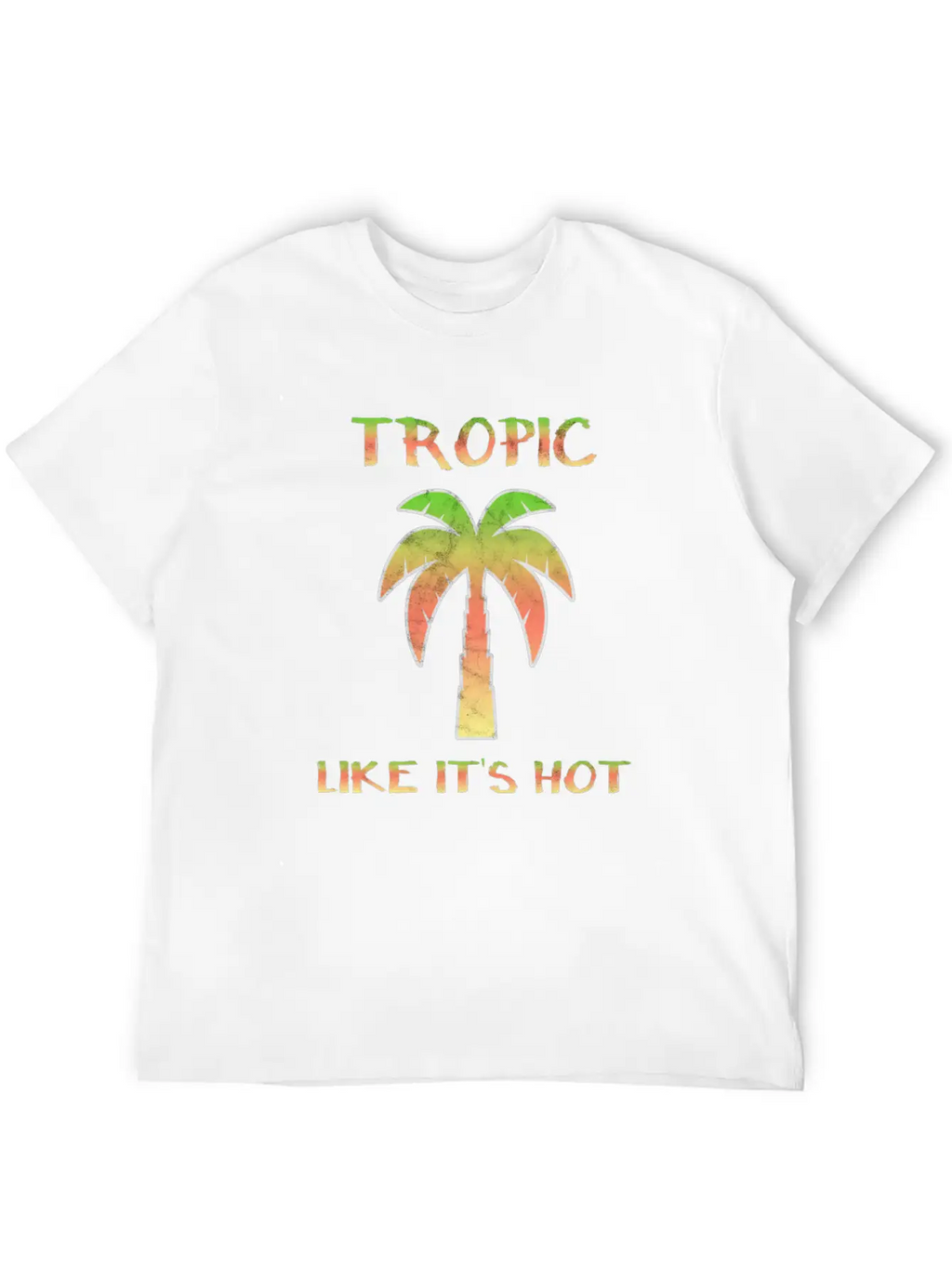 Summer Palm Trees Sun Tropics Beach Fun Breathable Soft Cotton T-Shirt – Timeless Casual Look