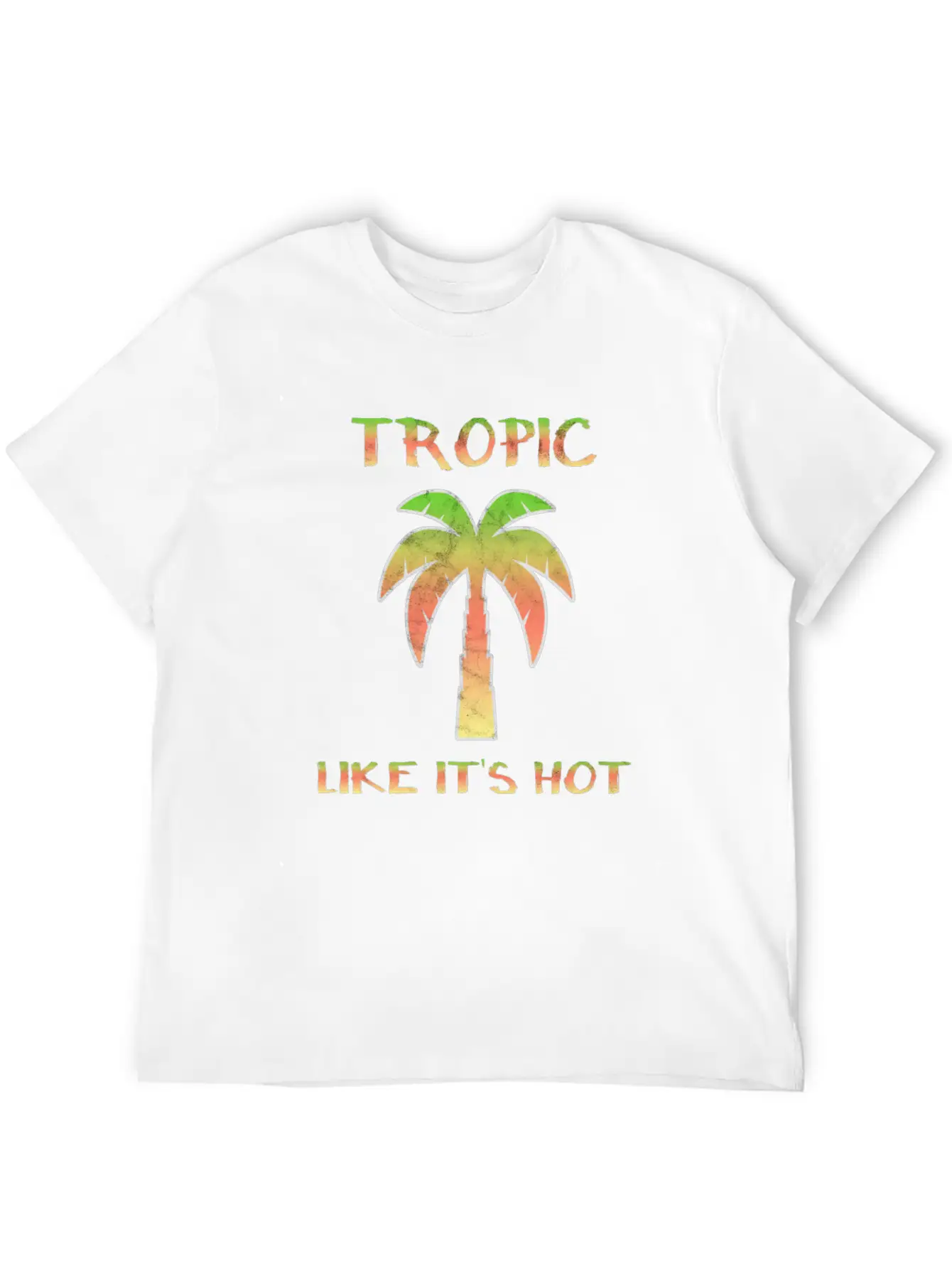 Summer Palm Trees Sun Tropics Beach Fun Breathable Soft Cotton T-Shirt – Timeless Casual Look
