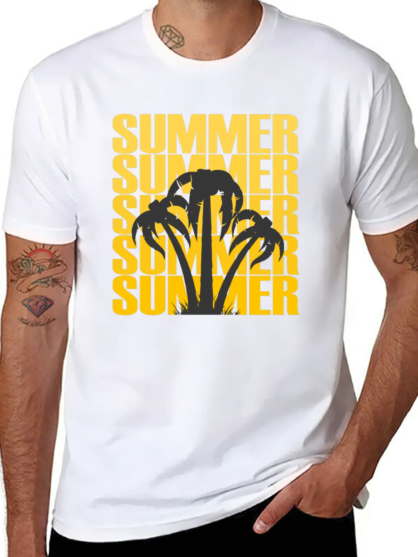 Summer Summer Summer Summer Summer Sun Gift Basic Graphic T-Shirt – Daily Comfort In Soft Cotton