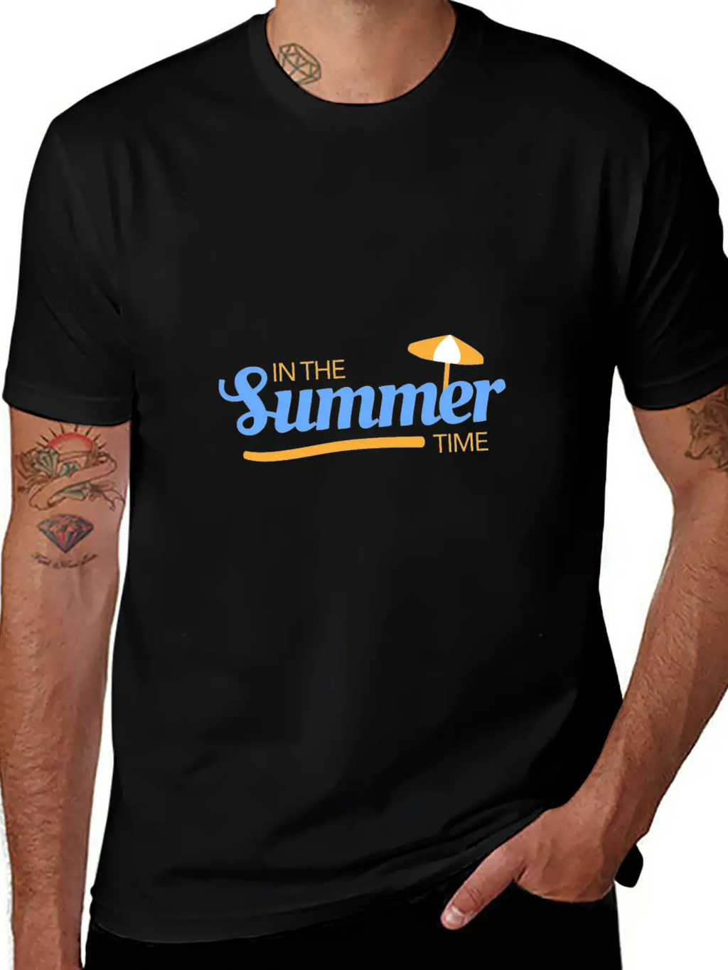 Summer Time Basic Graphic T-Shirt – Daily Comfort In Soft Cotton