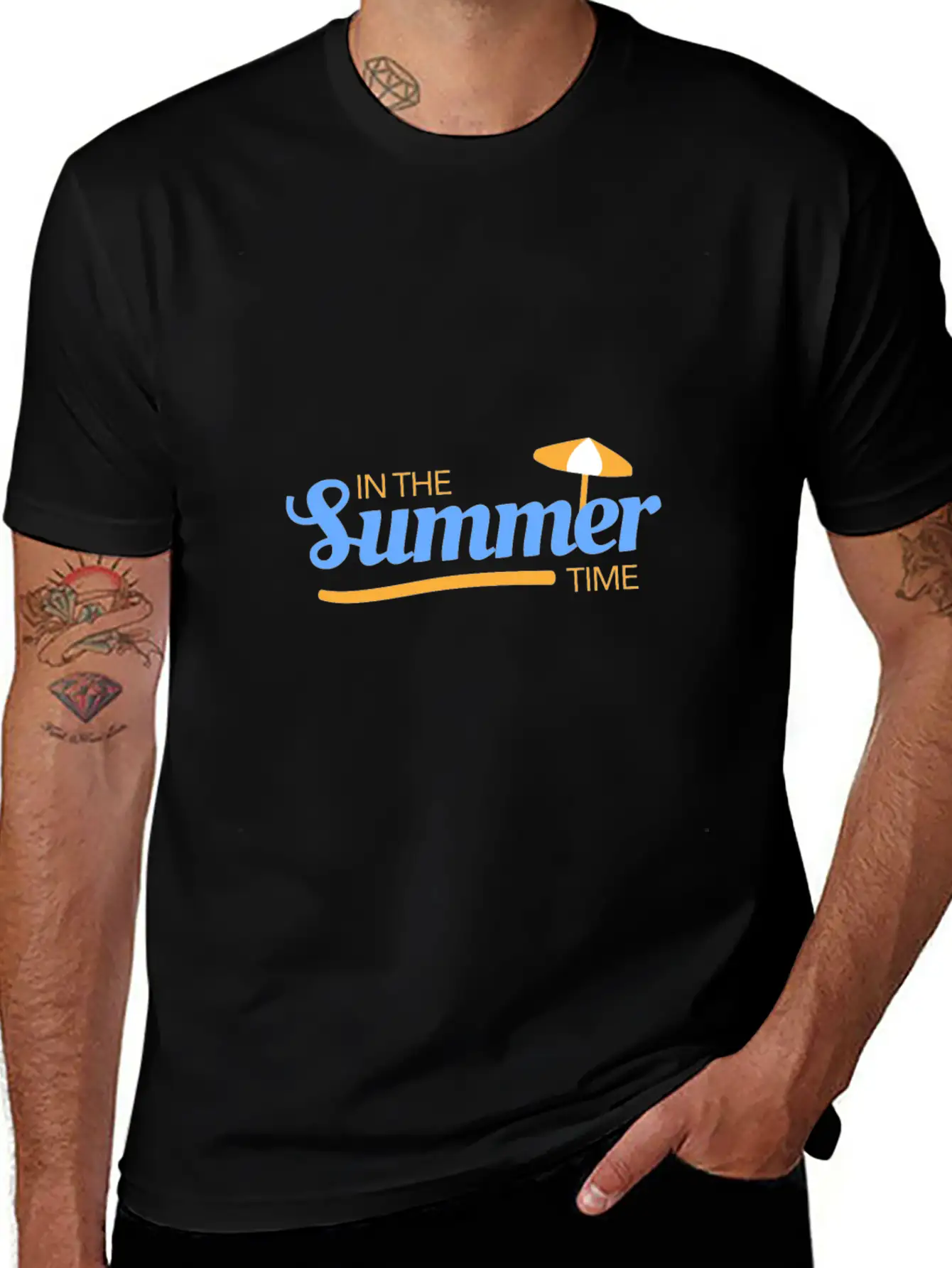 Summer Time Basic Graphic T-Shirt – Daily Comfort In Soft Cotton