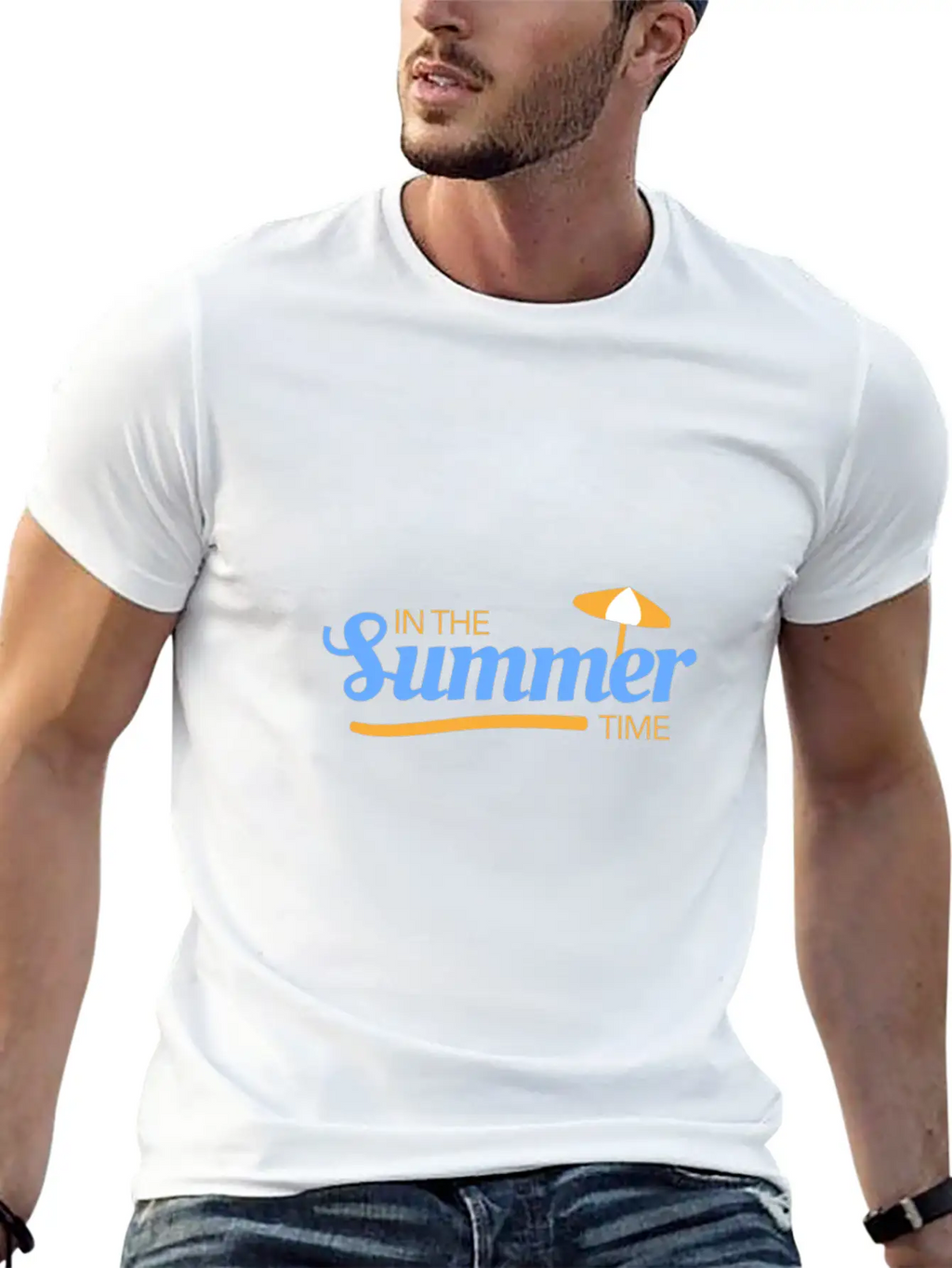 Summer Time Basic Graphic T-Shirt – Daily Comfort In Soft Cotton