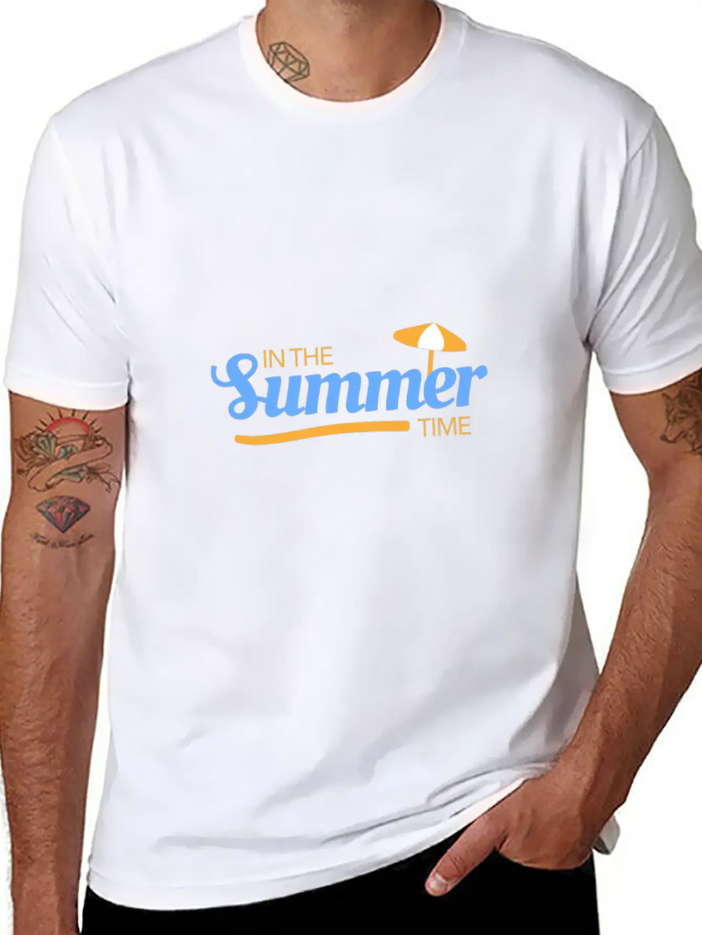Summer Time Basic Graphic T-Shirt – Daily Comfort In Soft Cotton