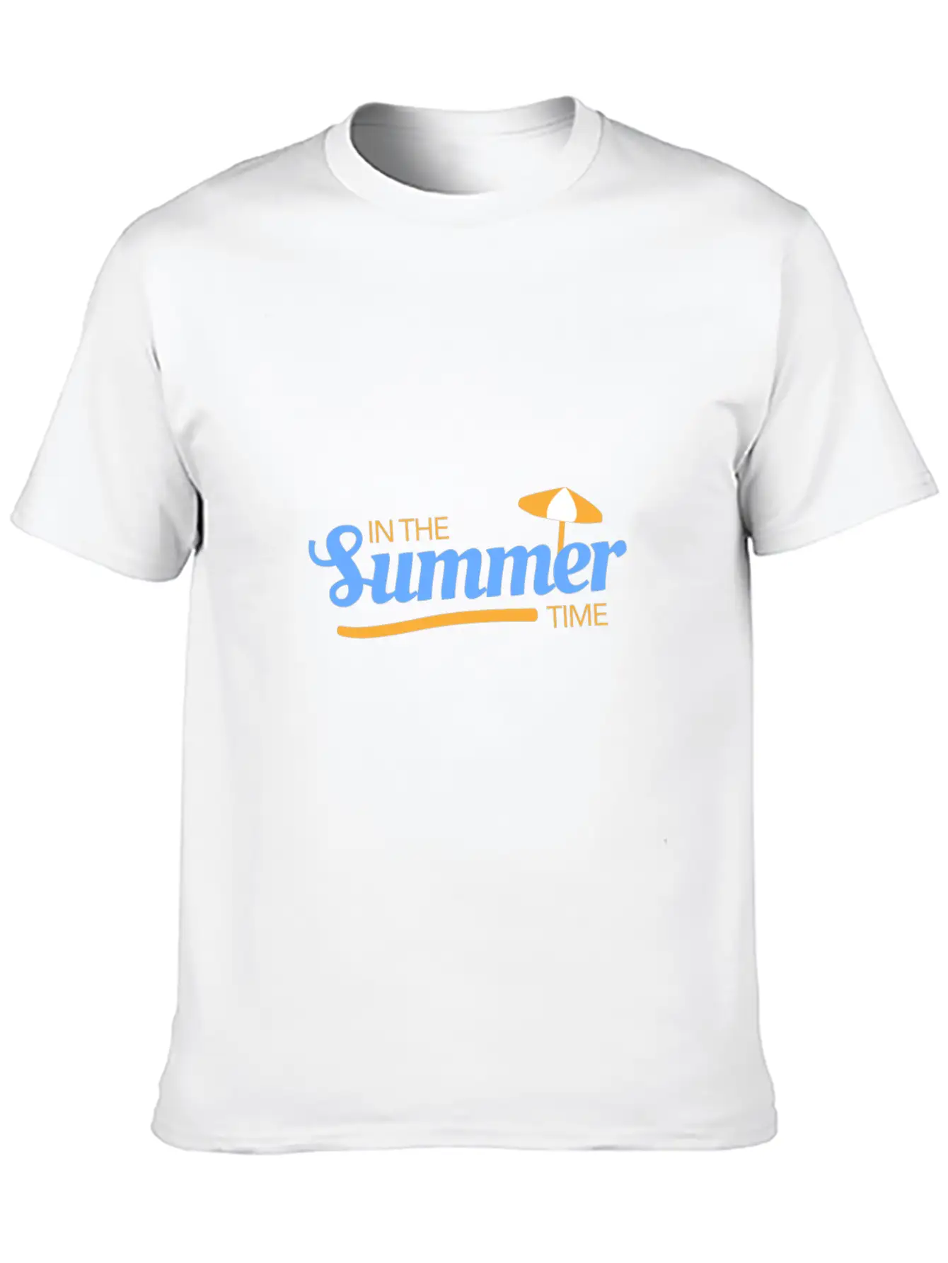 Summer Time Basic Graphic T-Shirt – Daily Comfort In Soft Cotton