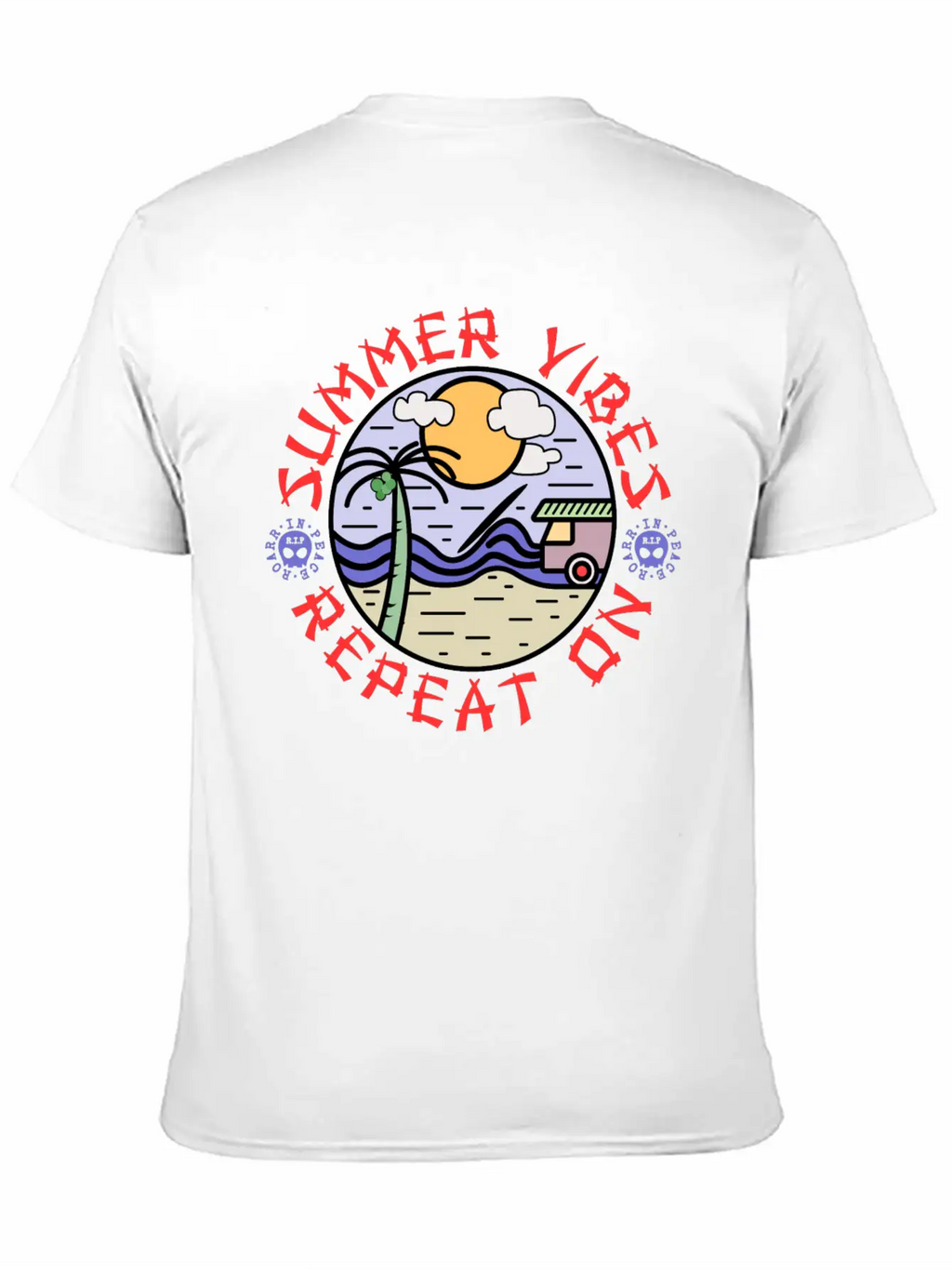Summer Vibes Modern Fit Casual T-Shirt – Clean And Versatile Design