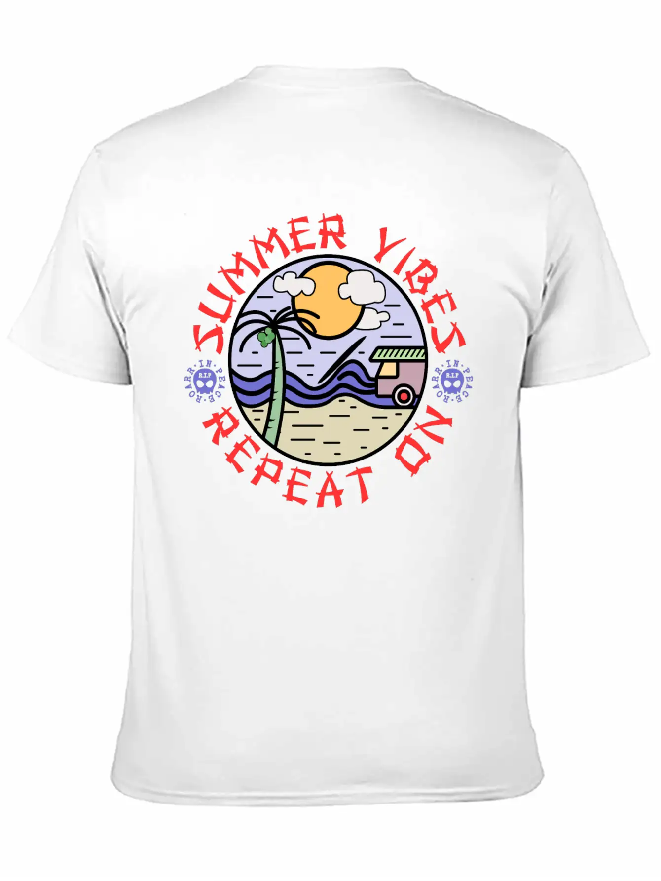 Summer Vibes Modern Fit Casual T-Shirt – Clean And Versatile Design