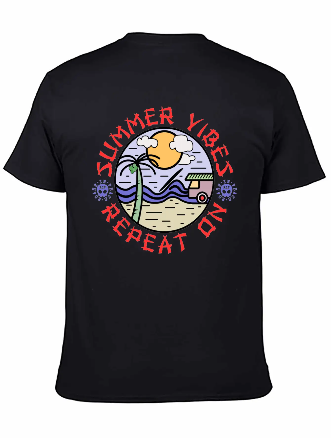 Summer Vibes Modern Fit Casual T-Shirt – Clean And Versatile Design