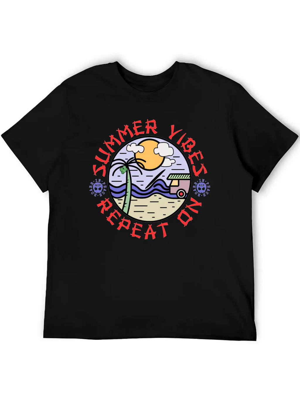 Summer Vibes Modern Fit Casual T-Shirt – Clean And Versatile Design