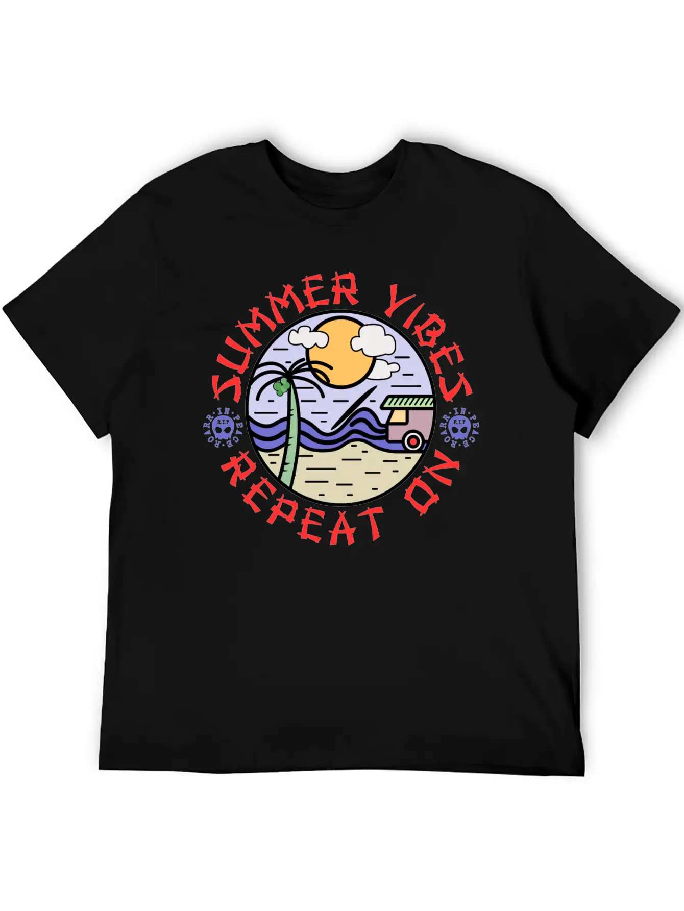 Summer Vibes Modern Fit Casual T-Shirt – Clean And Versatile Design