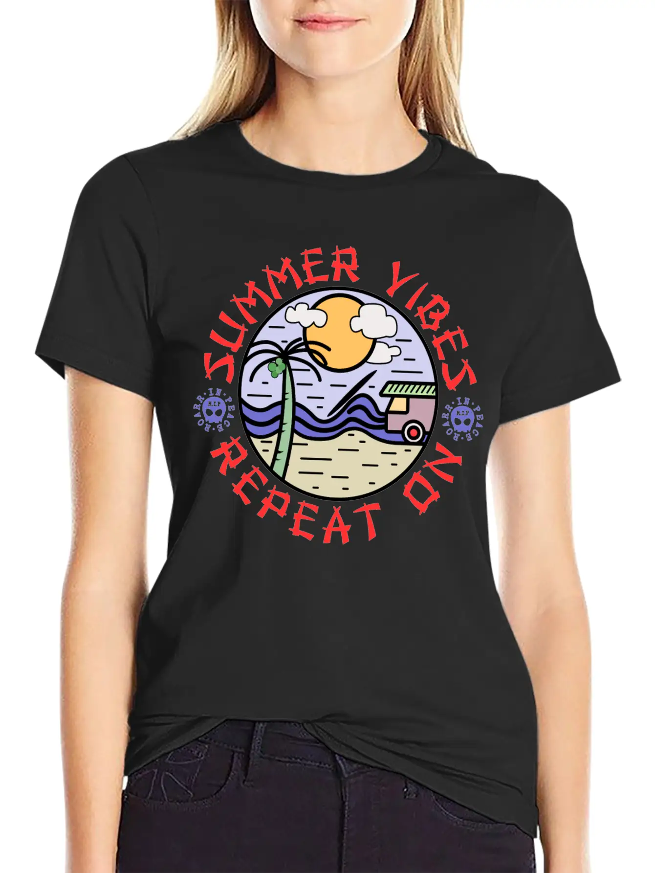 Summer Vibes Modern Fit Casual T-Shirt – Clean And Versatile Design