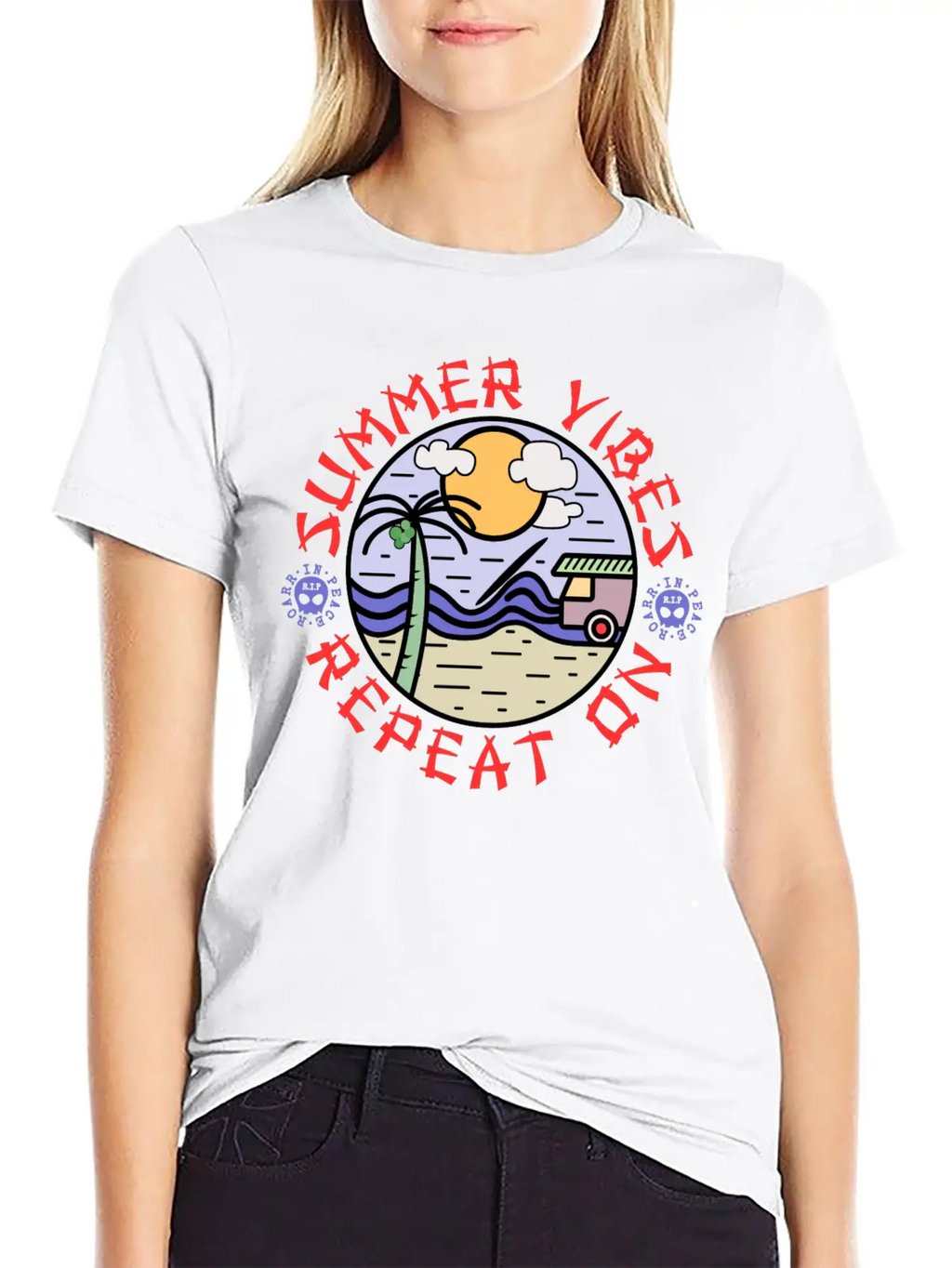 Summer Vibes Modern Fit Casual T-Shirt – Clean And Versatile Design