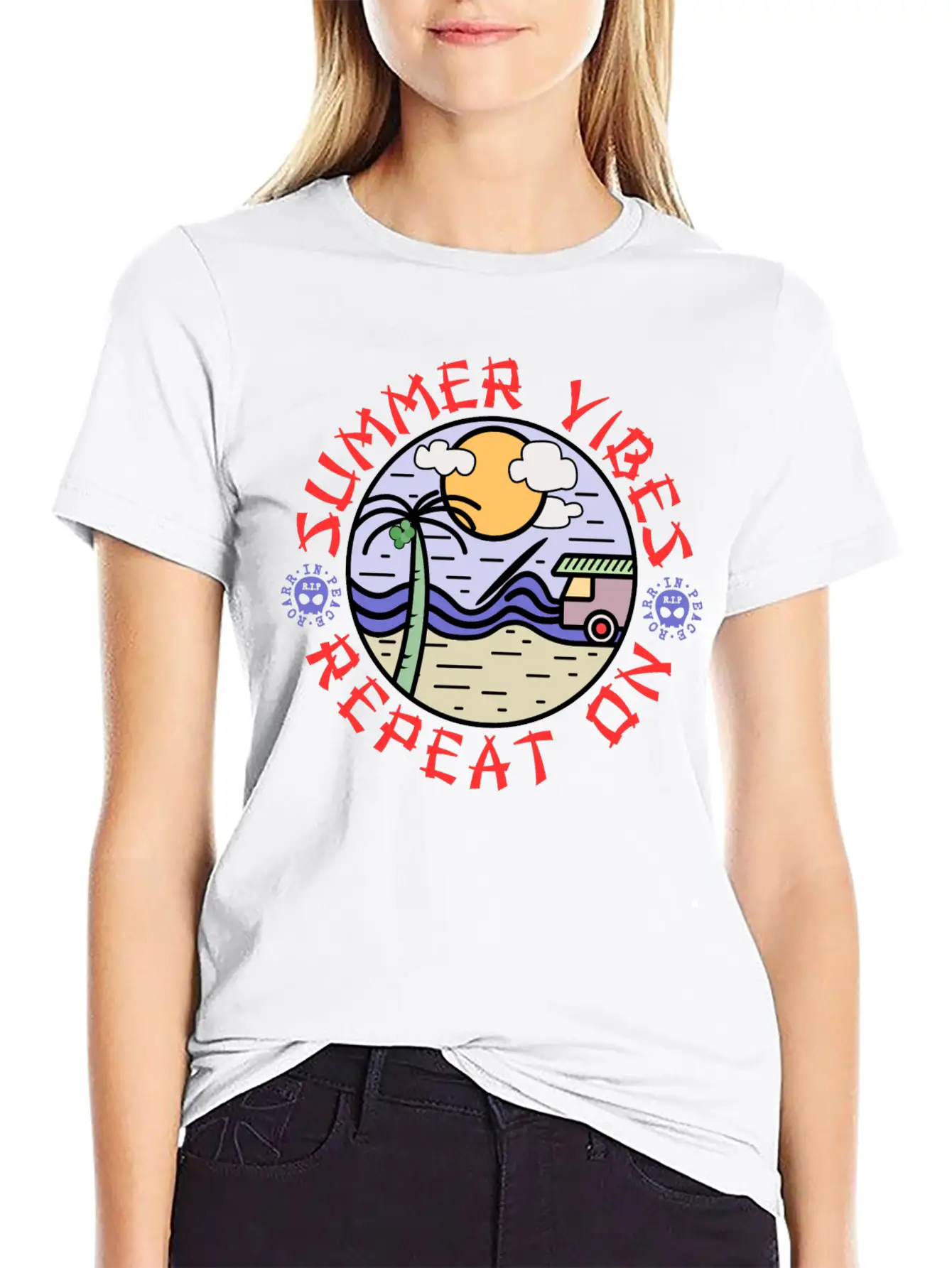 Summer Vibes Modern Fit Casual T-Shirt – Clean And Versatile Design