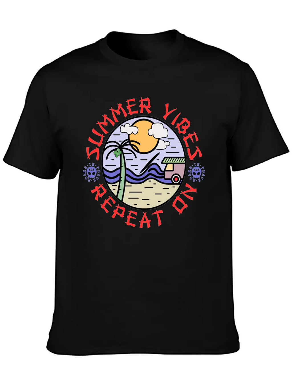 Summer Vibes Modern Fit Casual T-Shirt – Clean And Versatile Design