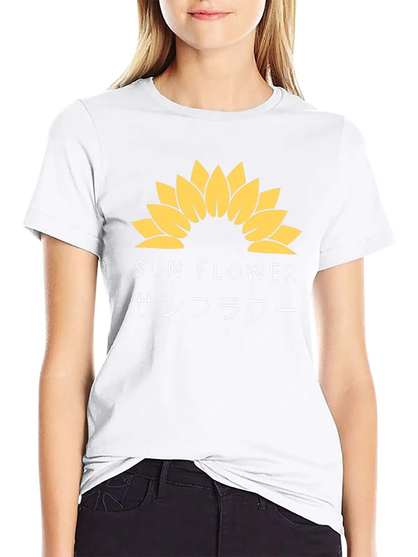 Sun Flower Stylish Everyday T-Shirt – Unisex Basic Cotton Tee