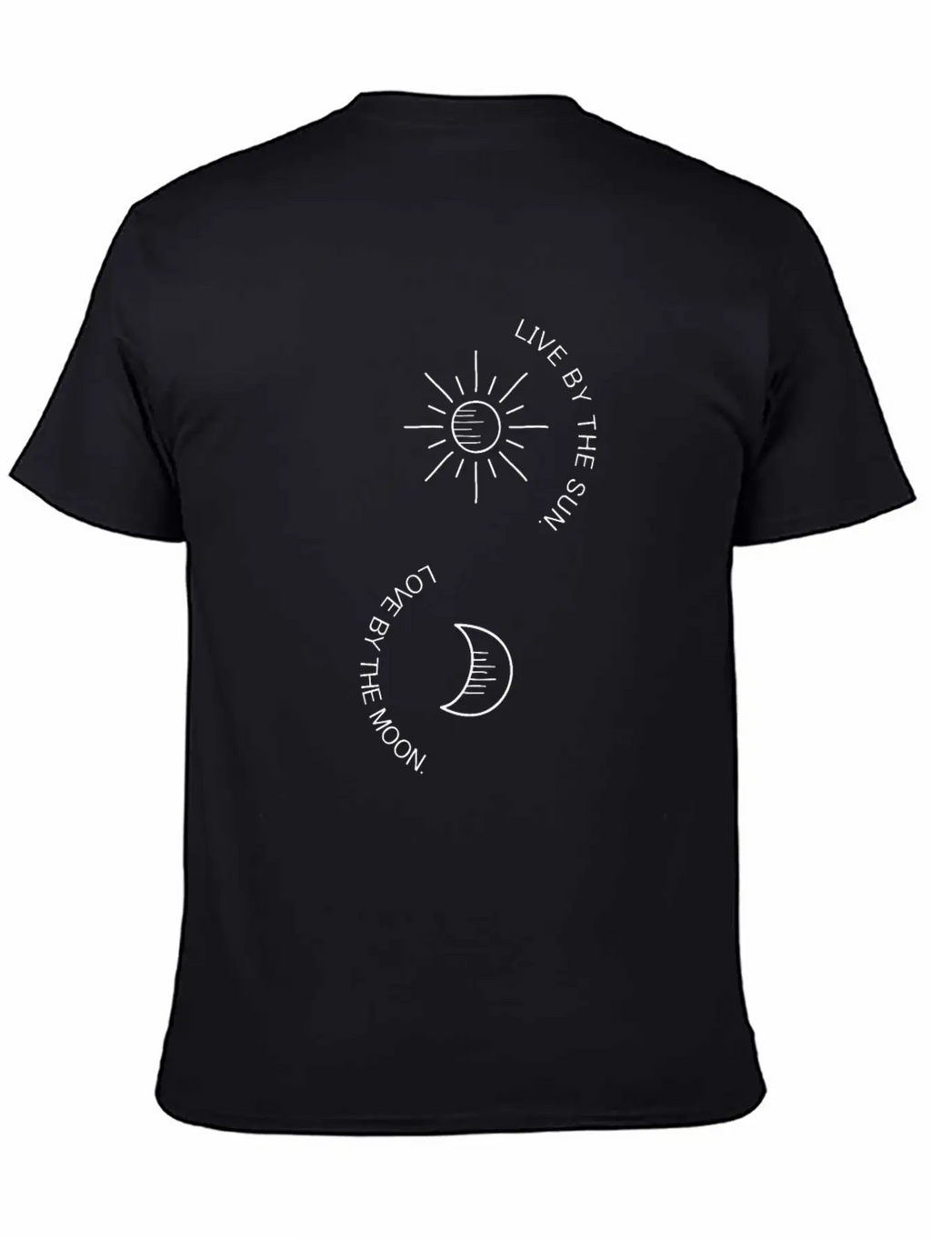 Sun Moon Stars Sunshine Moonlight Life Basic Graphic T-Shirt – Daily Comfort In Soft Cotton