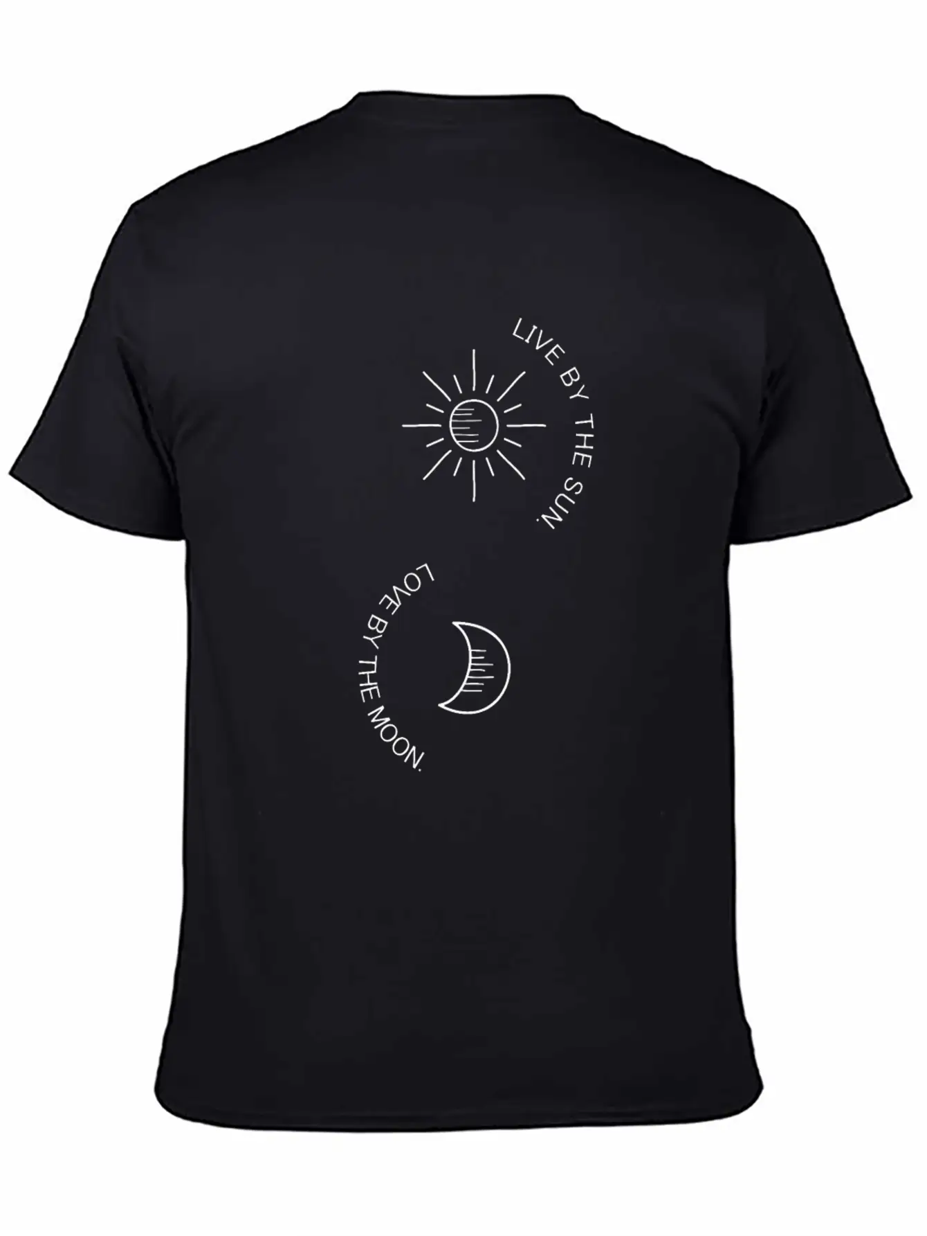 Sun Moon Stars Sunshine Moonlight Life Basic Graphic T-Shirt – Daily Comfort In Soft Cotton