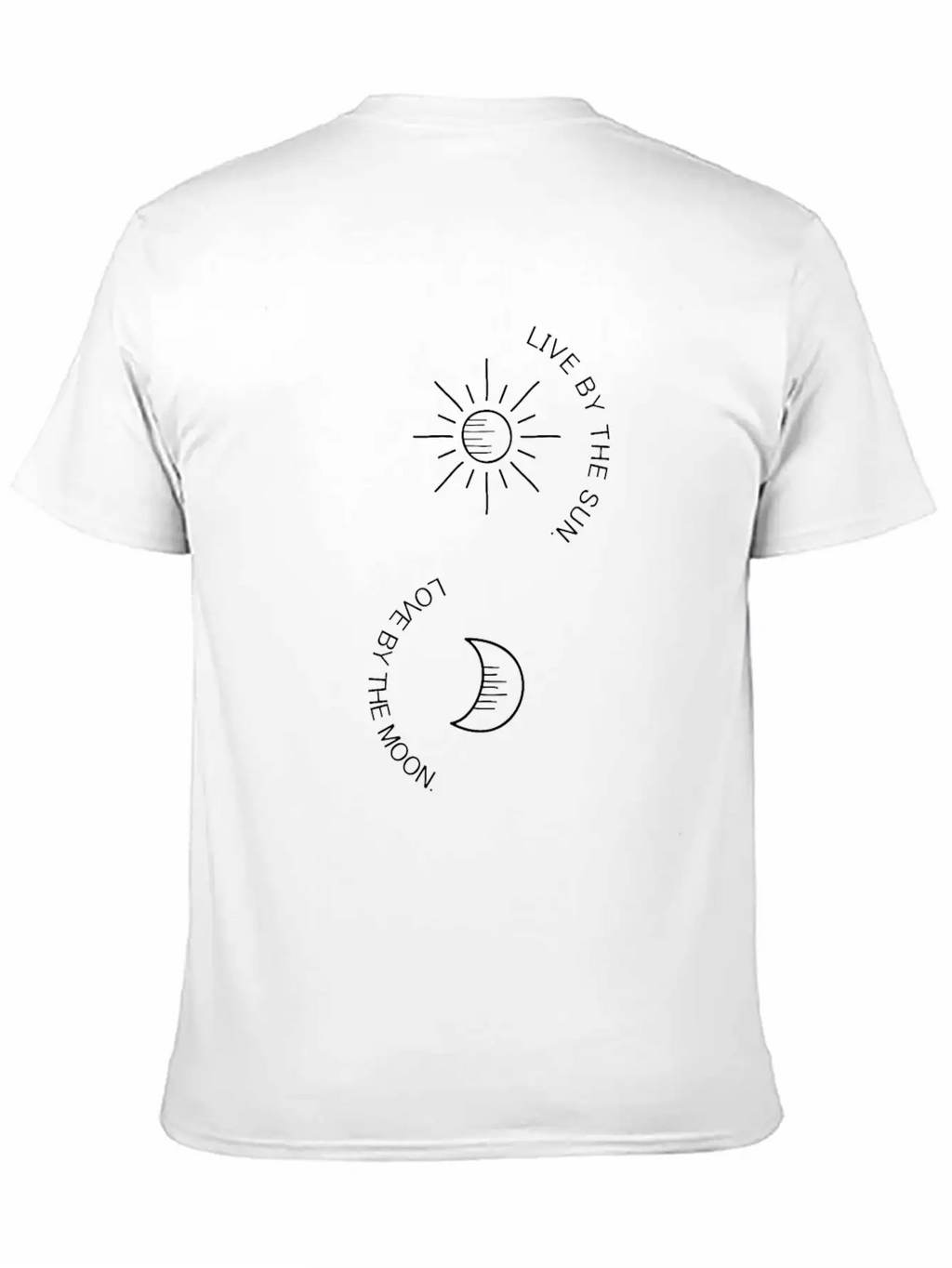 Sun Moon Stars Sunshine Moonlight Life Basic Graphic T-Shirt – Daily Comfort In Soft Cotton