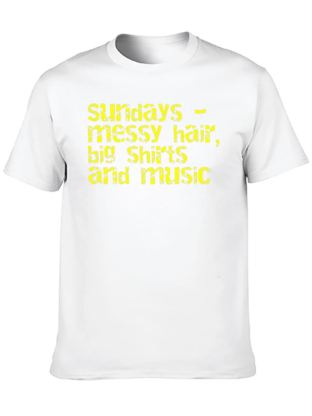Sundays And Music Classic Cotton Tee – Unisex Comfort For Any Season