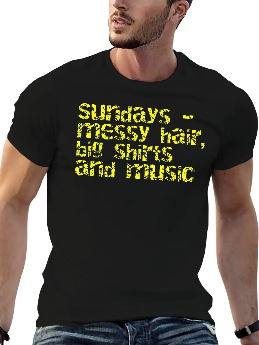 Sundays And Music Classic Cotton Tee – Unisex Comfort For Any Season