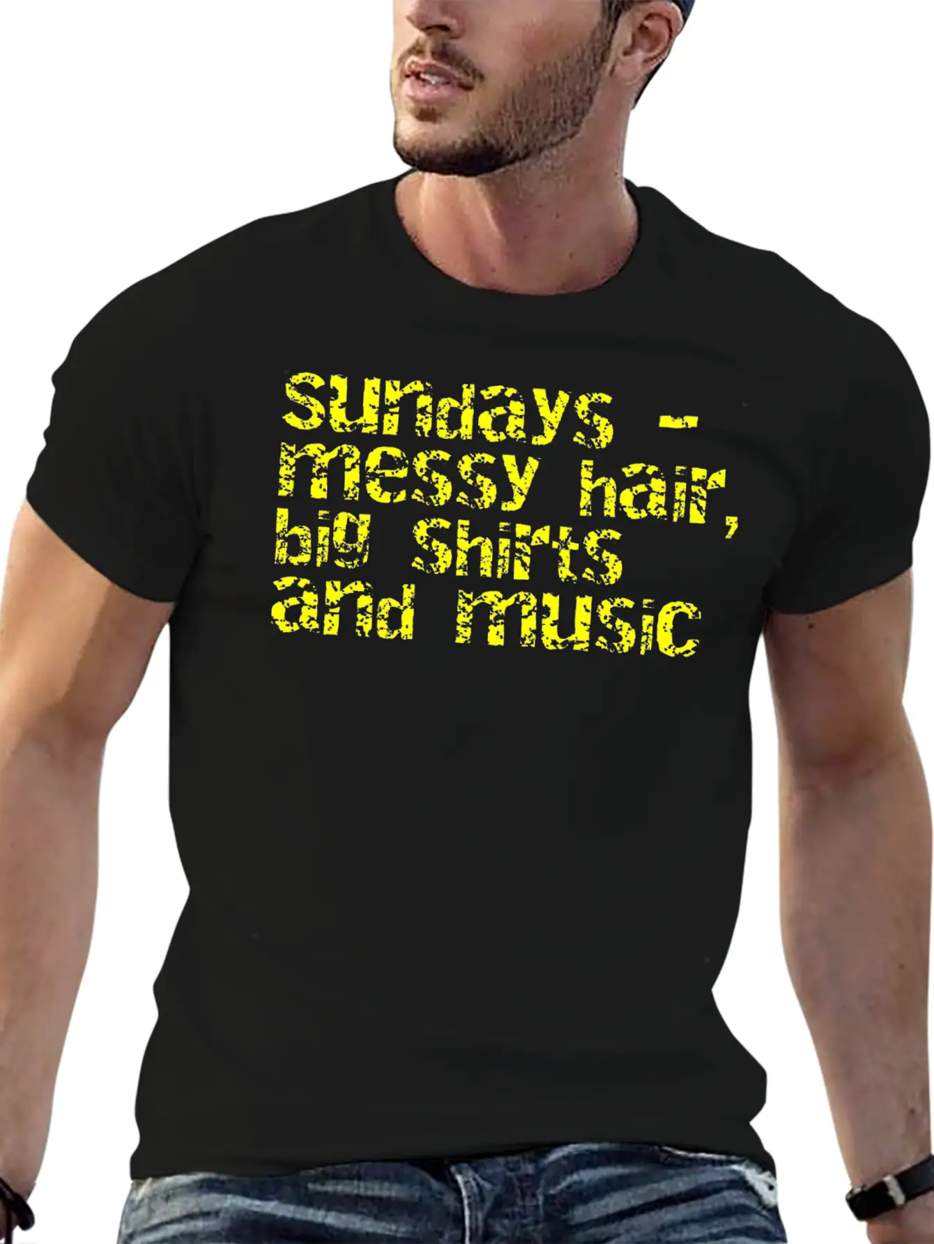 Sundays And Music Classic Cotton Tee – Unisex Comfort For Any Season