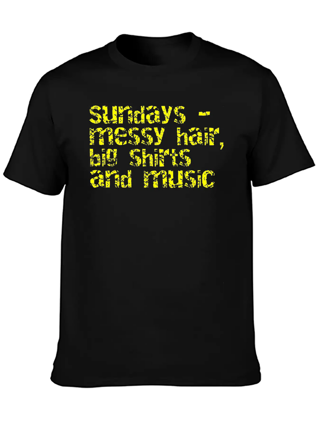 Sundays And Music Classic Cotton Tee – Unisex Comfort For Any Season