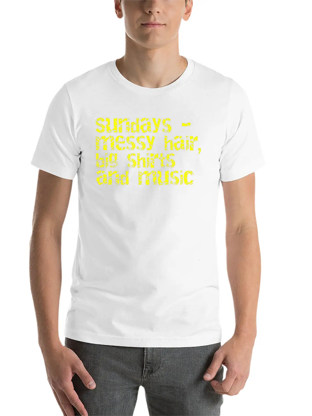 Sundays And Music Classic Cotton Tee – Unisex Comfort For Any Season