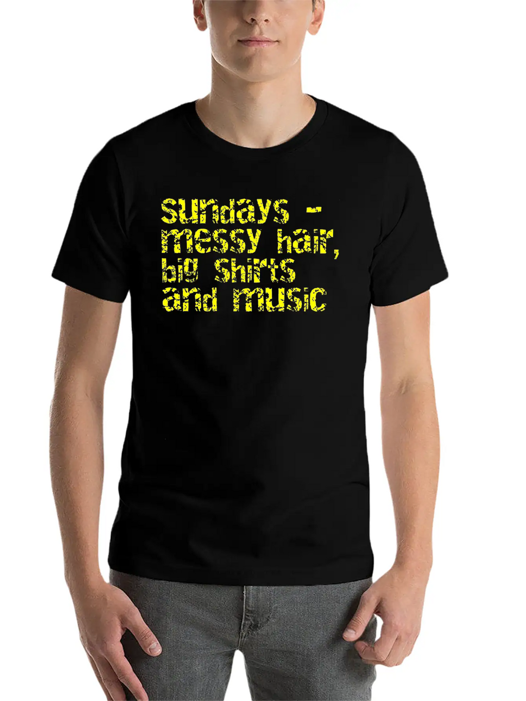 Sundays And Music Classic Cotton Tee – Unisex Comfort For Any Season