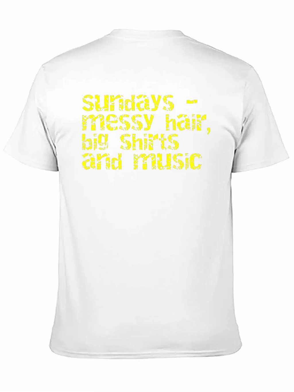 Sundays And Music Classic Cotton Tee – Unisex Comfort For Any Season