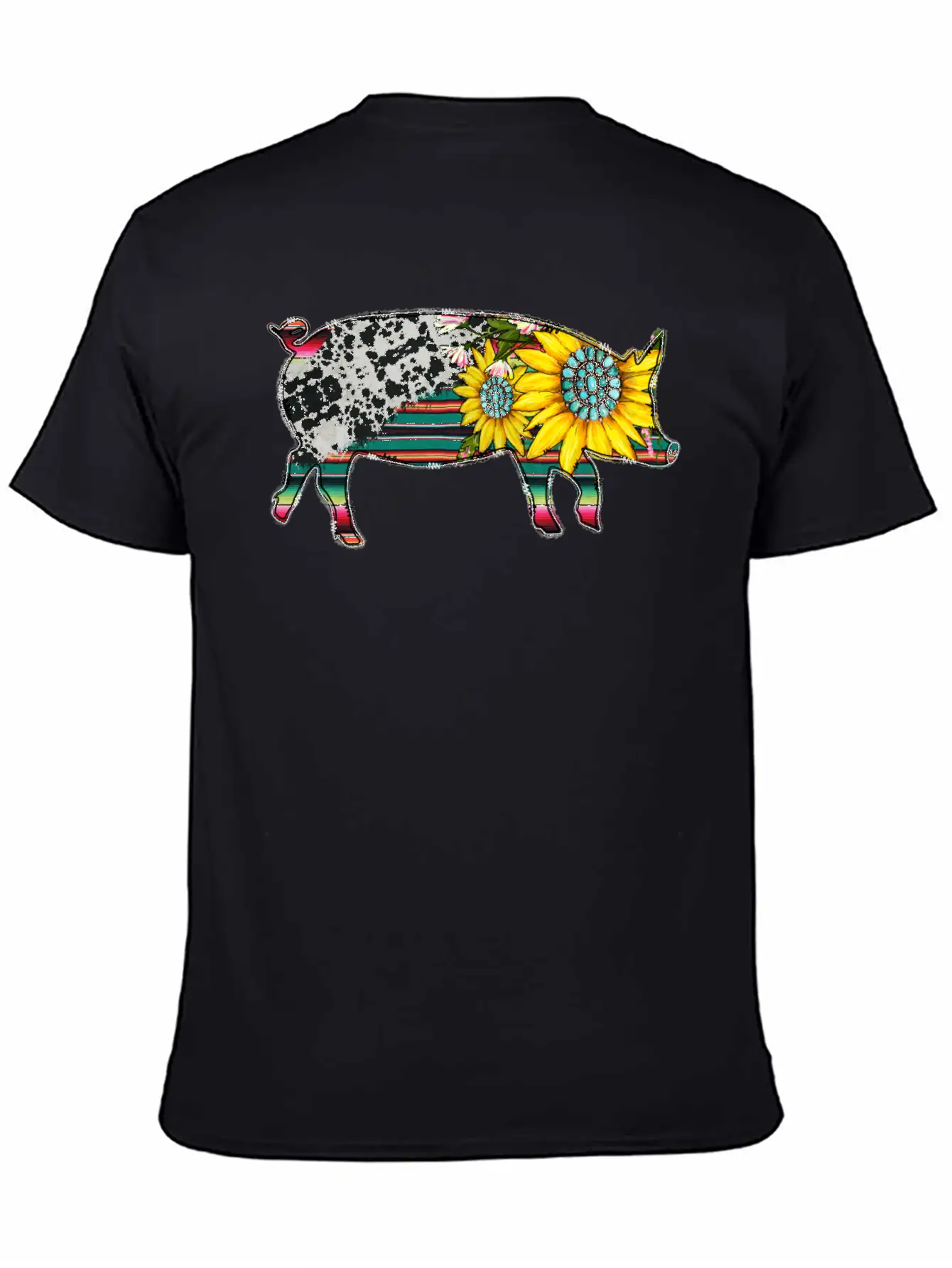 Sunflower Pig Basic Graphic T-Shirt – Daily Comfort In Soft Cotton