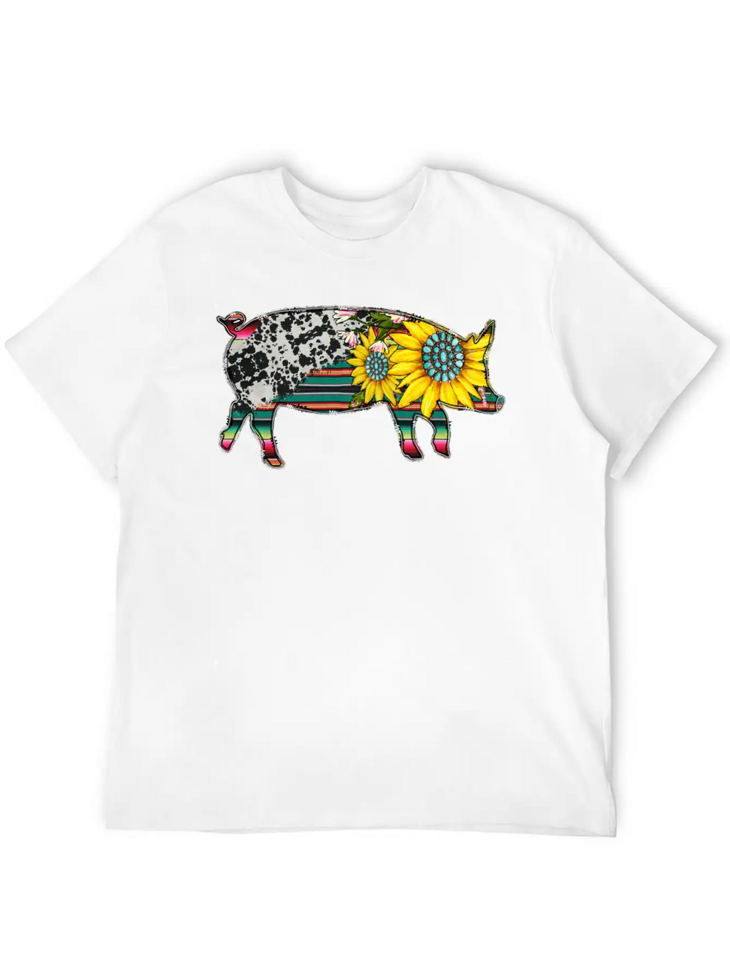 Sunflower Pig Basic Graphic T-Shirt – Daily Comfort In Soft Cotton