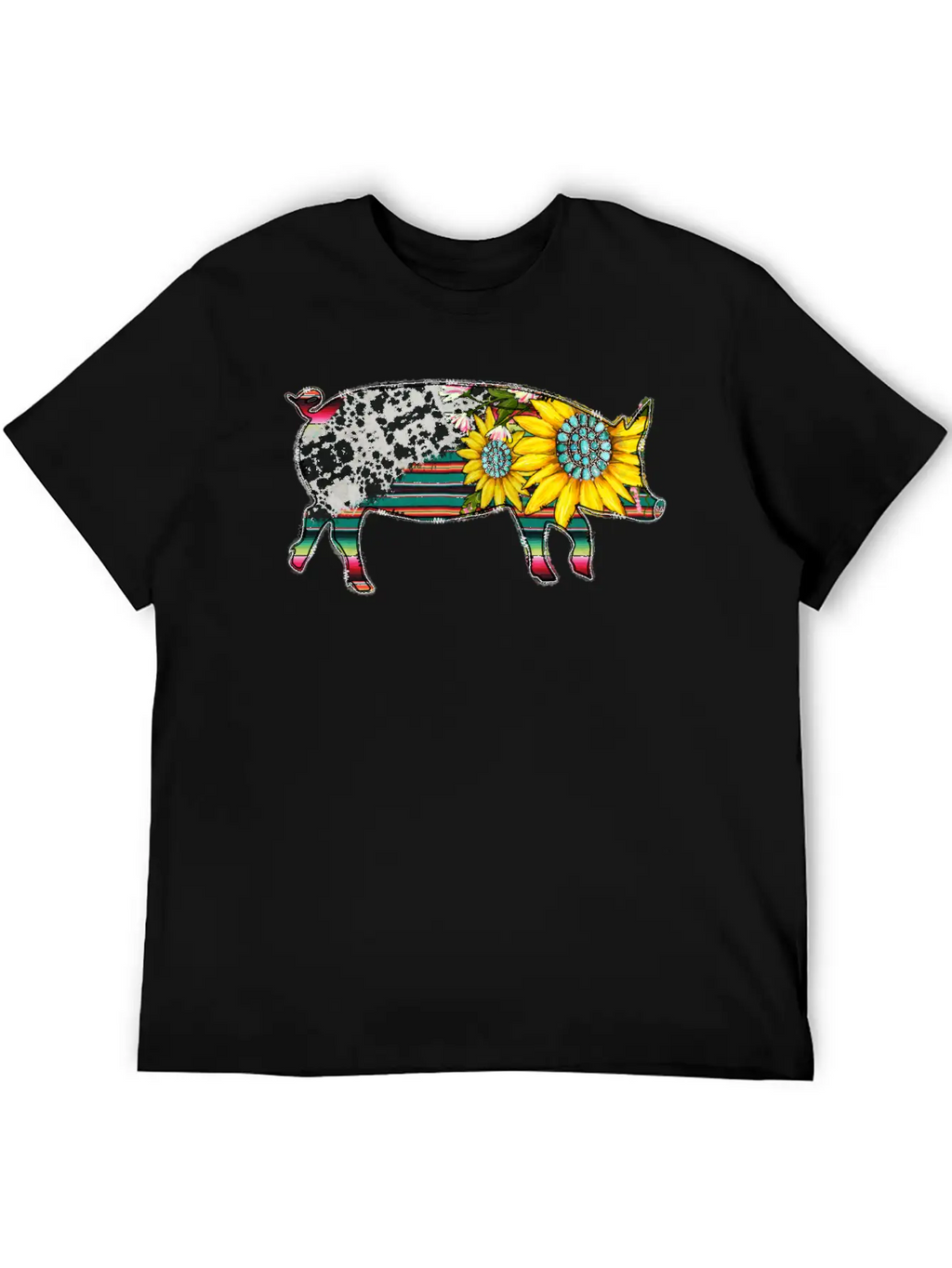 Sunflower Pig Basic Graphic T-Shirt – Daily Comfort In Soft Cotton