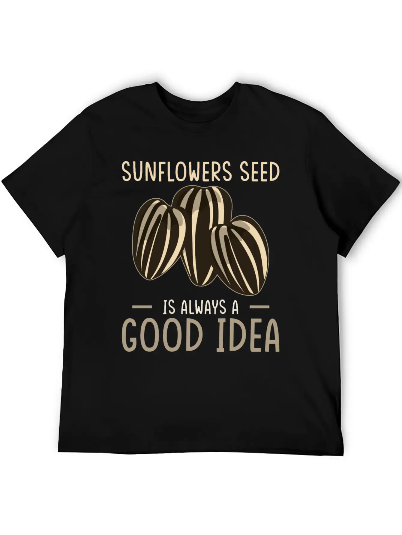 Sunflower Seeds Basic Graphic T-Shirt – Daily Comfort In Soft Cotton