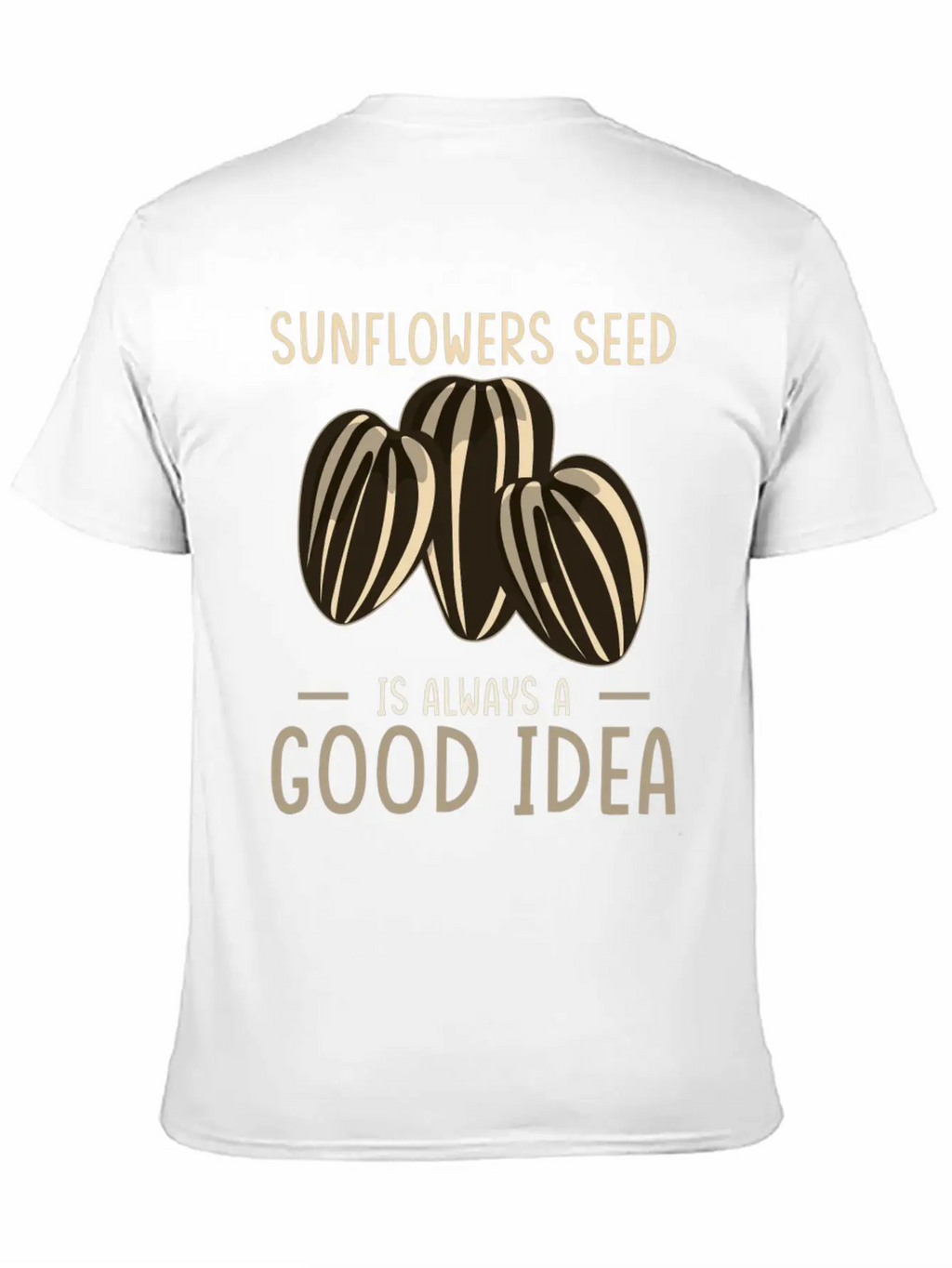 Sunflower Seeds Basic Graphic T-Shirt – Daily Comfort In Soft Cotton